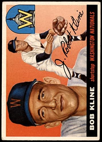 1955 Topps 173 Bob Kline Washington Senators (Baseball Kártya) VG Szenátorok
