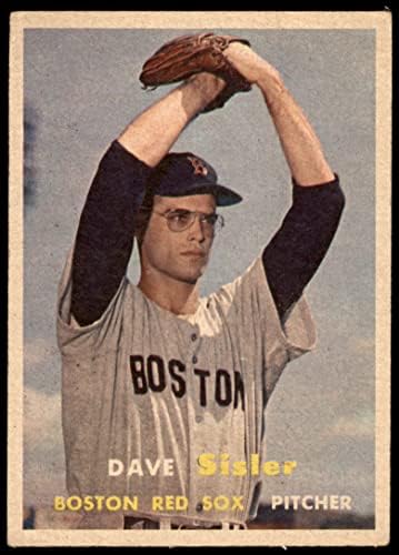 1957 Topps 56 Dave Sisler Boston Red Sox (Baseball Kártya) VG+ Red Sox