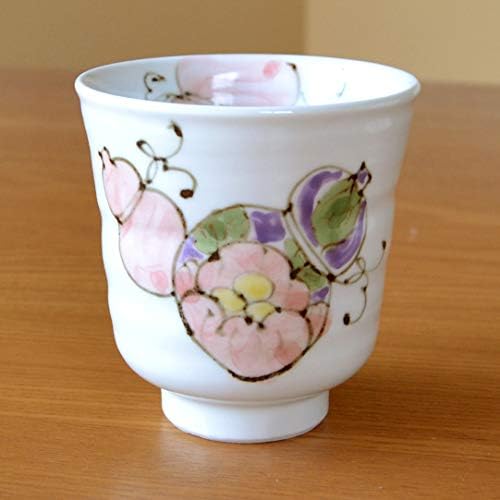 有田焼やきもの市場 Japán Yunomi Tea Csésze Zöld Tea Arita Imari ware Japánban Készült Hana mubyo Piros