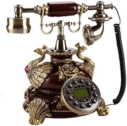 MXIAOXIA Vintage Telefon Háztartás Dekoráció Telefon/Újrahívás/Hands-Free/Háttérvilágítású, Hívófél-AZONOSÍTÓ