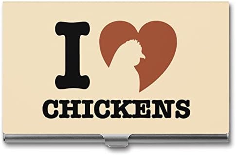 Imádom a Csirkét Üzleti Kártya Esetben Zsebében Kártya Tartóját Slim Fém Kártya Tárca a Férfiak Nők