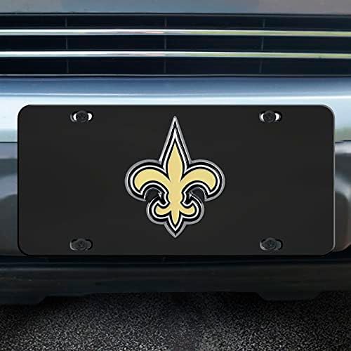 FANMATS 33613 New Orleans Saints 3D Fekete Rendszám