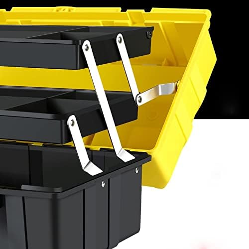 JKUYWX 3 Réteg Összecsukható Toolbox Multifunkcionális Műanyag Háztartási Karbantartó Villanyszerelő Eszköz Esetében Autó, Szerszám