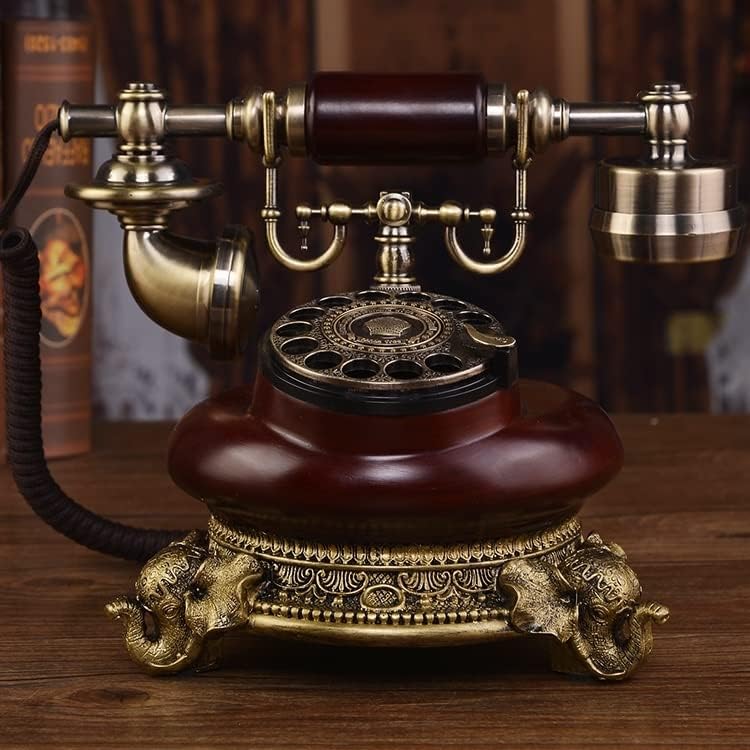 Retro Telefon Európai Stílusú Klasszikus Asztal Telefon Amerikai Élő Irodai Telefonos Rotary Vezetékes Szoba Dekoráció Otthon (Szín