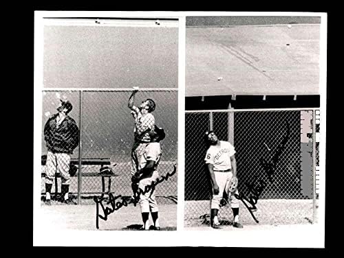 Gates Barna PSA DNS Aláírt 8x10 Eredeti 1970-Es Vezeték Fotó Tigrisek Autogram - Dedikált MLB Fotók