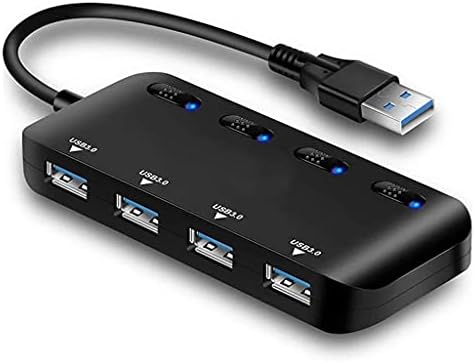 NIZYH USB3.0 Hub，4 portos Nagy Sebességű Splitter Micro USB Hub Tablet Laptop Notebook Számítógép