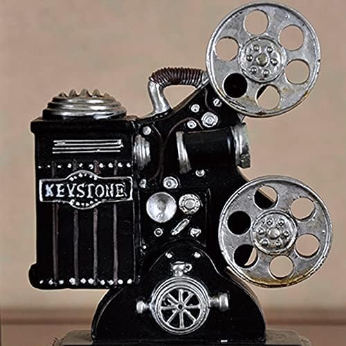 TJLSS Retro Fényképezőgép Bookend Film Film Projektor Fekete Ezüst Gyűjtői Projekt Kreatív Könyvespolc Vintage Ékszerek Tanulmány Szoba