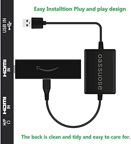 Oassuose USB tápkábel Adapter Tűz TV Stick,Hatáskörök Streaming TV Botok Közvetlenül a TV USB Port(Kiküszöböli a HÁLÓZATI Adaptert, majd Nagyon