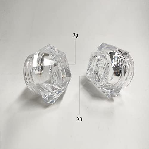 80 DB 3 Gramm/3 ML Gyémánt Kozmetikai Edény Edény Üres Utántöltő Mini Minta Tároló Tartály Kozmetikai Szem Árnyék Körmök Por Ékszerek