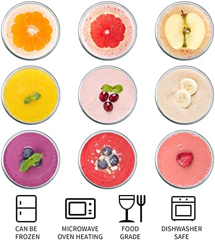 Moretoes 9 Pack 16oz Pohár Gyümölcslé Üveg szemhéjakkal Újrafelhasználható Üveg Italokat Inni Üvegekbe Tamper-proof Fehér Sapkát