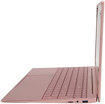 Cosiki 15.6 Hüvelykes Laptop, HD 1920x1080 Laptop N5095 Hordozható Processzor Rose Gold 2K Felbontás Játszani a Windows