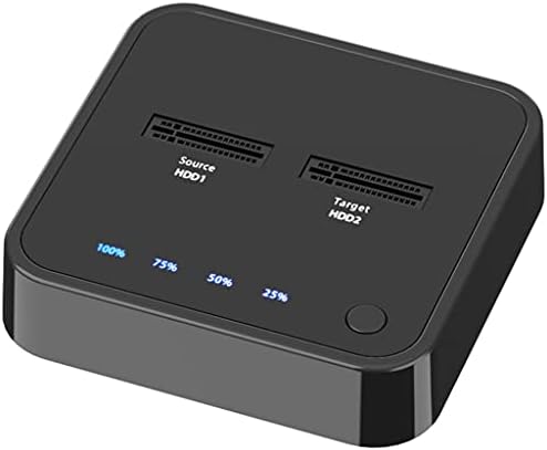 XWWDP USB 3.1 C Típusú M. 2 Dual-Öböl Külső Merevlemez Dokkoló Állomás Offline Klón M2-es SSD Támogatja a 2 tb-os HDD Tartót (Szín : K3016S)