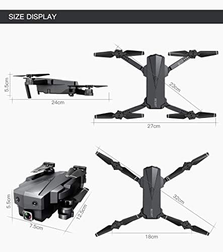 Adepe WiFi FPV Összecsukható RC Drón 4K HD CameraDrone Követni Optikai Áramlás Elhelyezése Magasság tart RC Quadcopter RTF a Fiúk.