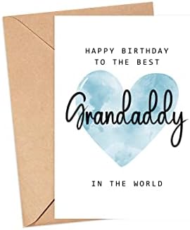 MoltDesigns Boldog Születésnapot, Hogy A Legjobb Nagypapa A Világ Kártya - Nagypapa Születésnapjára Kártya - Nagypapa Kártya - apák Napja Ajándék