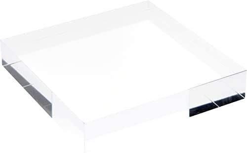 Plymor Tiszta, Csiszolt, Akril Szögletes Kijelző Blokk, 1.5 H x 4 W 4 x D (3 Csomag)