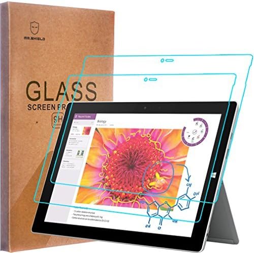 [2-PACK]-Mr Pajzs Célja A Microsoft Surface Pro 3 12 hüvelykes [Edzett Üveg] Képernyő Védő [0.3 mm-es Ultra Vékony 9H Keménység 2.5
