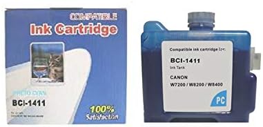 Élénk Színek Kompatibilis Tintapatron Csere Canon BCI-1411 PC W7200 W8200 Nyomtató (1-Fotó Ciánkék)