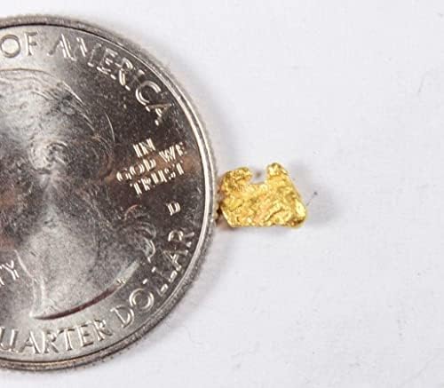 Alaszkai-Yukon BC Gold Rush Természetes Aranyrög 0.28 Gramm Valódi