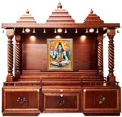 Koshtak Úr Shiva/Shiv/shankar/bholenath ji Képkeret Falra/Ajándék/Templom/puja Szoba/lakberendezés Arany Keret, Törhetetlen Akril