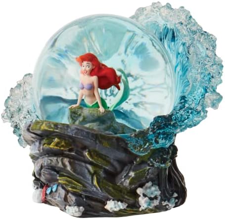 Enesco Disney Bemutassa A Kis Hableány Ariel-Rock Waterglobe Waterball, 5.5 Hüvelykes, Többszínű
