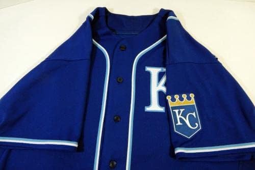 2020 Kansas City Royals Mike Jirschele 23 Játék Kiadott Kék Mez DG Javítás 48 7 - Játék Használt MLB Mezek