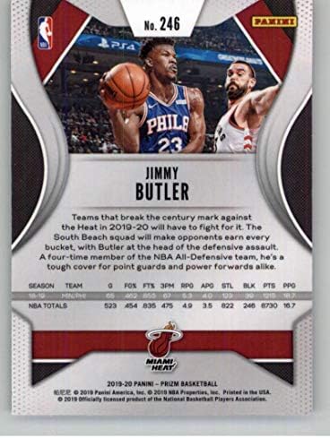 2019-20 Panini Prizm 246 Jimmy Butler Miami Heat NBA Kosárlabda Trading Card