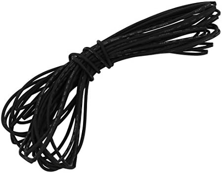 Aexit Hő Zsugorodó Elektromos berendezések Cső Wire Wrap Kábel Hüvely 5 Méter Hosszú, 0,6 mm, Belső Átm Fekete