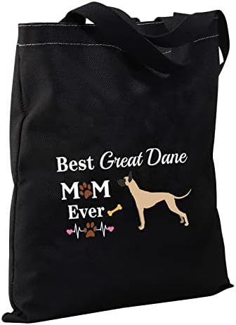 CMNIM Great Dane Anya Ajándékok Dán dog Kutya Szerető Ajándék Táska Táskák Ajándékok Great Dane Tulajdonos Újrafelhasználható táska