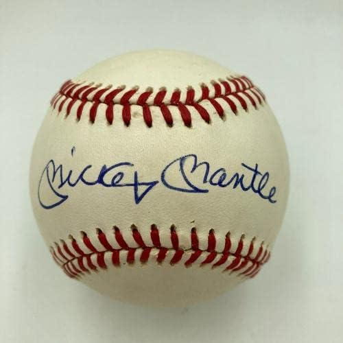 Mickey Mantle Aláírt Amerikai profi Baseball-Liga PSA DNS Osztályozott MENTA 9 - Dedikált Baseball