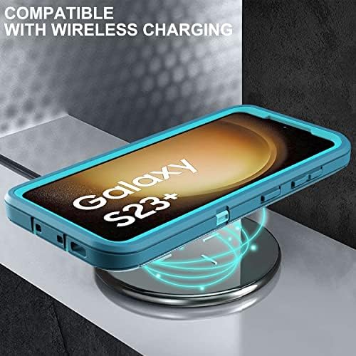 HONG-AMY Galaxy S23 Plusz az Esetben, Samsung Galaxy S23 Plusz Esetben a Saját Gyógyító Rugalmas TPU Screen Protector [2