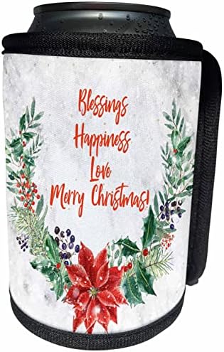 3dRose Áldás, Boldogság, Szerelem, Boldog Karácsonyt szöveg. - Lehet Hűvösebb Üveg Wrap (cc-361450-1)