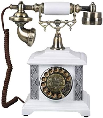 WALNUTA Design, Antik Telefon - Tárcsás Telefon - Vezetékes Retro Telefon - Vintage Dekoratív Telefonok (Szín : Egy)