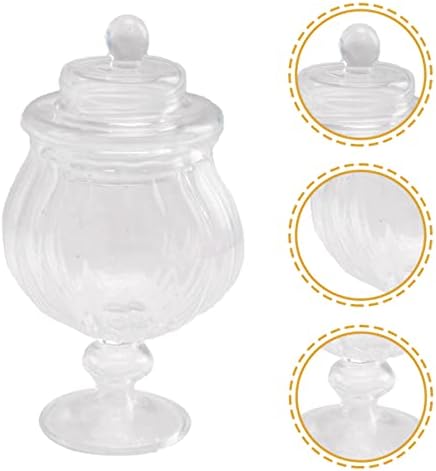 Gadpiparty Dekoráció, üvegeket, üvegeket 2 csomag Mini Üveg mézet jar miniatűr candy jar mini üveg mézet üvegek Üveg Candy Üveg Miniatűr Játékok