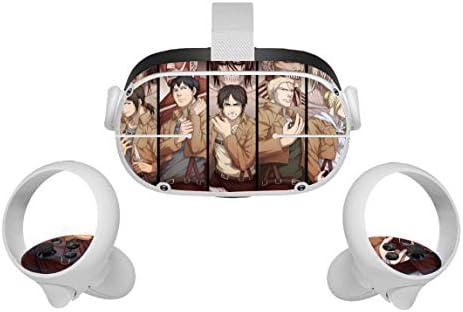 Titán Csata Sorozat Anime Film Oculus Quest 2 Bőr VR 2 Skins Headset, illetve Vezérlők Matrica Védő Matrica Tartozékok